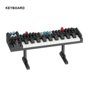 Jouets de construction en plastique ABS à petites particules, piano, guitare, batterie, blocs de construction, <span class=keywords><strong>instruments</strong></span> de musique, cadeau pour enfants - Product Image 5