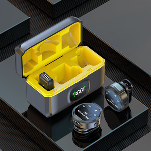 New Dual mini không dây Lavalier Microphone với Reverb phát sóng trực tiếp tính năng Loại C nối magnetic & tiếng ồn hủy bỏ - Product Image 4