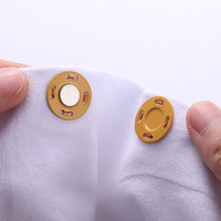 Fournitures de couture - Aimants invisibles magnétiques - Boutons de vêtements faits à la main en alliage de zinc (Noeud chinois/Grenouille)