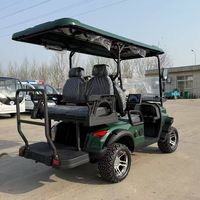 Voiturette de golf électrique SPRING à batterie lithium 48V, moteur AC, robuste, lumières LED, 3-4 places, certifiée CE, pour campus et aéroport