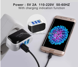 شواحن بطارية محولات ملحقات الهاتف شواحن الهاتف محولات تأتي مع 3 منافذ USB ومصابيح LED - Product Image 6
