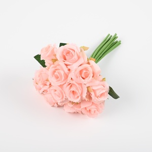 Hoa Hồng Hoa Bán Buôn Số Lượng Lớn Giá Rẻ Chi Nhánh Cao 7Cm Màu Đỏ Hoa Lụa Nhân Tạo Nhung Hoa Hồng Cho Trang Trí - Product Image 3