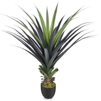 Plante artificielle en sisal, faux agave américain avec pot, agave artificielle pour la décoration du jardin, du bureau, de la cour, du porche