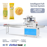 Système d'emballage automatique à flux continu simple d'utilisation pour pâtes et nouilles instantanées, machine d'emballage horizontale
