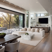 Ensemble de salon moderne de luxe personnalisé, de haute qualité, en bois massif, écologique, fait main, durable, modulaire et confortable pour appartement