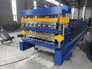 Máquina para Fabricar Láminas de Acero Galvanizado para Techos, Máquina para Fabricar Láminas de Hierro Corrugado, Máquina de Conformado de Tres Capas - Product Image 3