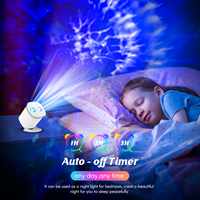 Mini projecteur de nébuleuse LED veilleuse lampe galaxie de poche télécommande mode veille automatique pour le cadeau d'un ami de cinéma maison