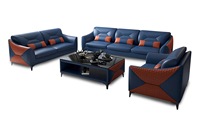 Meubles intelligents personnalisés, canapé d'angle moderne de haute qualité en cuir véritable, 6 places, pour salon
