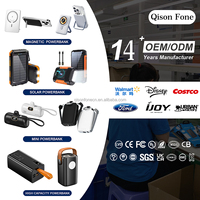 Cargador Portátil Ultra Delgado de 10000mAh con Carga Rápida PD QC 3.0 de 22.5W, Doble USB-A Tipo-C, Pantalla LED y Batería de Litio-Polímero