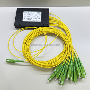 ตัวแยกไฟเบอร์แบบ ABS 1x16 SC/APC โหมดเดี่ยว สายเคเบิลใยแก้วนำแสงภายในอาคาร ความยาว 1 เมตร สีเหลือง ปลอกหุ้ม LSZH ตัวแยกสัญญาณแสง - Product Image 3