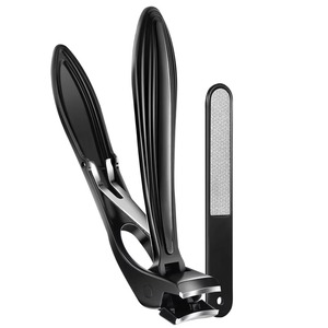 Coupe-<span class=keywords><strong>ongles</strong></span> à tête inclinée (lot de 2) avec récupérateur et lime à <span class=keywords><strong>ongles</strong></span>, <span class=keywords><strong>pour</strong></span> <span class=keywords><strong>ongles</strong></span> épais et grands, avec une large ouverture de mâchoire - Product Image 6