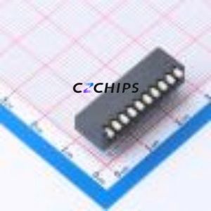 SMXPH-10K-TP DIP Switch Through hole Component (THT) Switch 10 2.54mm 25mA 24V - Product Image 1