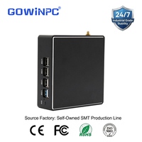 Mini PC Industrial CAN Bus Intel Celeron N2840 J1800 J1900 Sin Ventilador -20~60 ° C para Gestión de Flotas y Diagnóstico de Vehículos