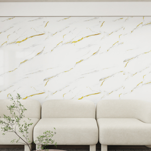 Panneaux muraux en PVC SPC, aspect <span class=keywords><strong>marbre</strong></span>, plaques UV pour murs intérieurs - Product Image 3