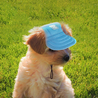 Gorra de béisbol transpirable de malla para perros con orificios para las orejas, sombrero de sol de verano para mascotas, gorras con visera para cachorros, para perros pequeños y medianos, y gatos.