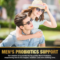 Capsules de compléments alimentaires de probiotiques et de fibres alimentaires de haute qualité, marque privée, pour homme, pour un regain d'énergie et un renforcement du système immunitaire.