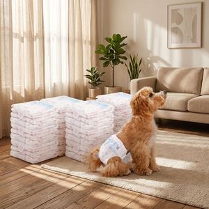 (S, 10 pièces) Couches jetables super absorbantes pour chien, pour chienes en période de chaleur, pour l'excitation et l'urination, et comme culottes anti-intimidation - Product Image 1
