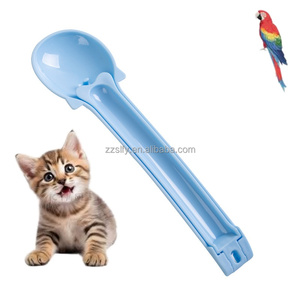 Cuchara de alimentación líquida de PP multifuncional <span class=keywords><strong>para</strong></span> mascotas, cuchara portátil <span class=keywords><strong>para</strong></span> aperitivos de gato, exprimidor de tiras <span class=keywords><strong>para</strong></span> gatos, suministros <span class=keywords><strong>para</strong></span> gatos - Product Image 1