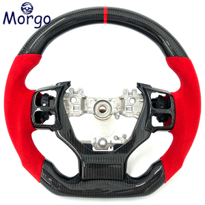 Volante de Fibra de Carbono Rojo para <span class=keywords><strong>Lexus</strong></span> IS 250 350 300 CT200h RC NX <span class=keywords><strong>200T</strong></span> RC F RCF 2014-2024 - Product Image 1