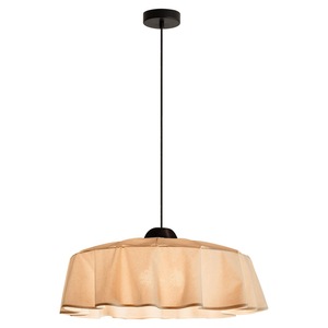 French Vintage Style Fabric Chandelier 50cm Diameter Round Pendant <b>Light</b> For Living Room And <b>Dining</b> Room - Product Image 5