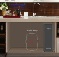 Système d'osmose inverse sous évier 800 GPD, filtre à eau sans réservoir à 5 étapes avec filtration 0,0001 micron, pour usage domestique et VR, débit de 2 L/min