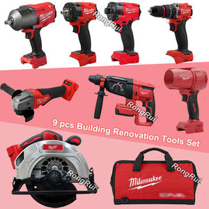 ชุดเครื่องมือ Milwa ลดราคาพิเศษ ไขควง เครื่องเจียร <span class=keywords><strong>ประแจ</strong></span> ดอกสว่าน เลื่อย <span class=keywords><strong>ประแจ</strong></span>ทอร์ค 18-in-1 พร้อมกระเป๋า ชุดเครื่องมือไร้สายสำหรับงานหนัก - Product Image 3