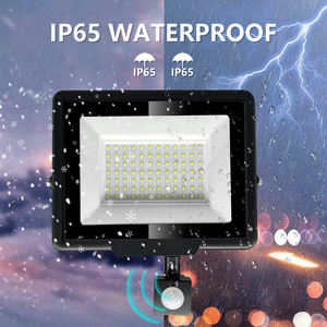 <span class=keywords><strong>Projecteur</strong></span> <span class=keywords><strong>LED</strong></span> étanche IP65 avec détecteur de mouvement PIR, angle de faisceau 120°, construction en aluminium pour entrepôt - Product Image 5