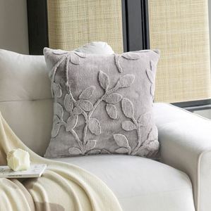 Plush Jacquard Pillow Cover, Solid Color <b>Pillowcase</b>, Eco-friendly Holiday Pattern Sofa Cushion Cover for Home and Hotel Use - Product Image 6