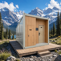 Maison conteneur modulaire pliable de haute qualité à faible coût pour bureau, usage professionnel ou domestique, design moderne, maisons étanches