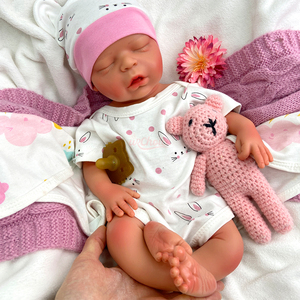 Muñeca <span class=keywords><strong>Reborn</strong></span> <span class=keywords><strong>de</strong></span> <span class=keywords><strong>Silicona</strong></span> Hecha a Mano <span class=keywords><strong>de</strong></span> 45 cm, Bebé Recién Nacida con Peso Real y Cabello, Regalo <span class=keywords><strong>de</strong></span> Cumpleaños para Futuros Padres y Enamorados - Product Image 6