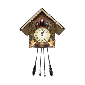 Đức nóng bán phổ biến tùy chỉnh chấp nhận được nhựa thủ công cổ điển con lắc cúc cu Đồng hồ treo tường với chim âm thanh - Product Image 1