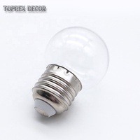 Stock disponible – Ampoule G40 blanc chaud haute luminosité 2W avec douille E27 en verre, AC 85-165V, pour intérieur et extérieur