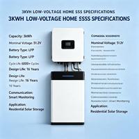 Batterie LiFePO4 à basse tension empilable 6000 cycles avec surveillance intelligente pour système de stockage solaire résidentiel et sauvegarde d'énergie photovoltaïque