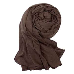 Dames Offre Spéciale Musulman Couleur Unie Maillot Respirant Plaine Polyester Mélangé Hijab - Product Image 4