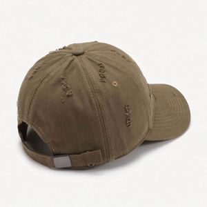 Wholesale Unisex Adjustable Embroidery Logo Vintage Hat Distressed Daddy Hat 100% Cotton Custom Baseball Cap - Product Image 3
