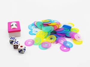 Voyage Portable Mélamine Mahjong Jeu Set Luxe Cuir Mahjong Set Boîte - Product Image 6