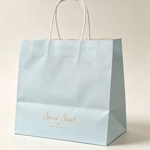 Recyclable Eco-Friendly Kraft Paper <b>Bag</b> with Handle Custom Logo and for Food Promotion and <b>Craft</b> Use - Product Image 4