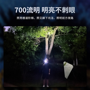 ซินดา ไทเทเนียมอัลลอยด์ EDC ไฟฉาย 700 ลูเมนไฟ LED แบบชาร์จไฟได้แบบพกพามินิอัลตร้าไบรท์ - Product Image 4