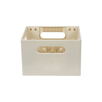 Caisse de bière en plastique 24 bouteilles en plastique Vintage-Feel personnalisée QS avec emblème traditionnel