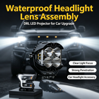 Ensemble de lentilles de phare étanches avec projecteur LED DRL pour mise à niveau automobile