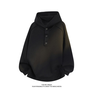 <span class=keywords><strong>Pull</strong></span> à capuche tricoté américain pour homme, style <span class=keywords><strong>vintage</strong></span> haut de gamme, avec boucle décorative, idéal pour le printemps - Product Image 5