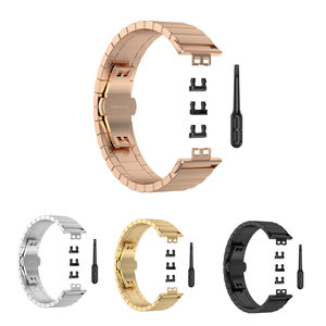 Paslanmaz çelik Metal tasarımcı tokat bilezik akıllı kol saati fit band kayışı bantları İzle için huawei saat Fit yeni - Product Image 3