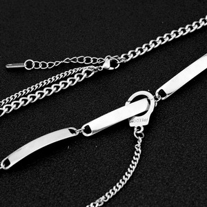 2026 New Simple Exquisite Design Chain Necklace Hiphop Style <b>Titanium</b> Steel Unisex's Collarbone Necklace Fashion Jewelry - Product Image 4
