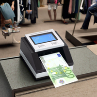 Compteur de détecteur d'argent Easycount Advanced UV/MG/IR/IM avec technologie d'affichage à LED pour compter les factures