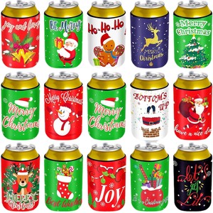 Custom Sublimation Printed 12oz <b>Beer</b> Can <b>Cooler</b> Insulated Neoprene Can <b>Coolers</b> For Parties Festivals - Product Image 6