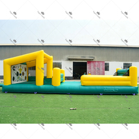 Défi Commercial Gonflable Bungee Run : Jeu de Tirage à la Corde Interactif pour Deux Joueurs, Idéal pour Événements Extérieurs et Location de Fêtes pour Adultes