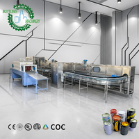 Ligne de mise en conserve de soda haut de gamme 15000 canettes/h avec machine de remplissage et de scellage 2-en-1 pour canettes de boissons en aluminium de 0 à 500 ml
