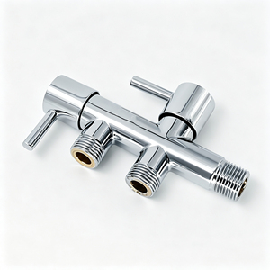 Vanne d'angle moderne en acier inoxydable pour robinet, contrôle de l'eau, accessoires de salle de bain de haute qualité, économie d'eau, vente en gros - Product Image 3