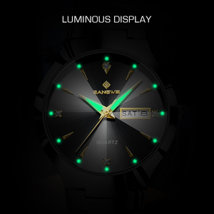 LIGE BW8834 tutto <span class=keywords><strong>nero</strong></span> <span class=keywords><strong>orologio</strong></span> in acciaio inox per gli uomini delle donne luminoso elegante <span class=keywords><strong>orologio</strong></span> da polso classico Business di lusso di moda <span class=keywords><strong>orologio</strong></span> da polso - Product Image 4