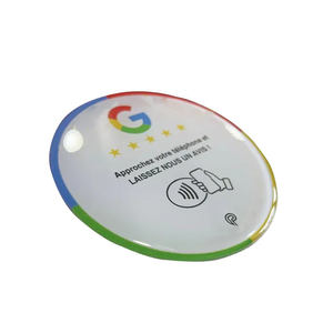 Etiqueta Adhesiva NFC de PVC/Acrílico Epoxi con Código QR para Reseñas de Google, Personalizable en Tamaño y Forma, con Chip RFID Inteligente de 13.56MHz - Product Image 5